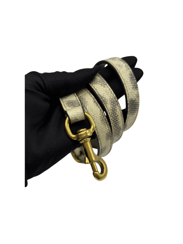 GUCCI HORSEBIT CALF LEATHER EMBOSSED PYTHON TOTE BAG - Image 24