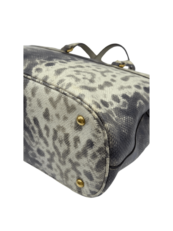 GUCCI HORSEBIT CALF LEATHER EMBOSSED PYTHON TOTE BAG - Image 7