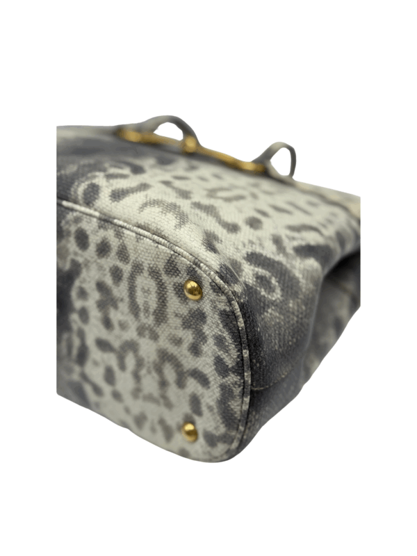 GUCCI HORSEBIT CALF LEATHER EMBOSSED PYTHON TOTE BAG - Image 5