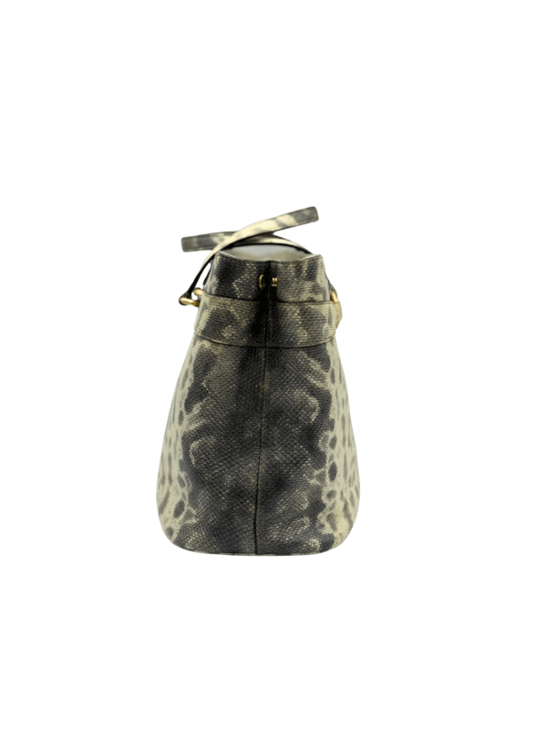GUCCI HORSEBIT CALF LEATHER EMBOSSED PYTHON TOTE BAG - Image 9