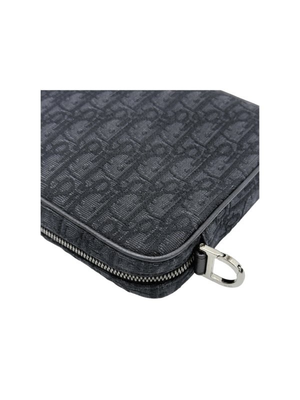DIOR SADDLE TRIPLE POUCH BLACK DIOR OBLIQUE JACQUARD - Image 8