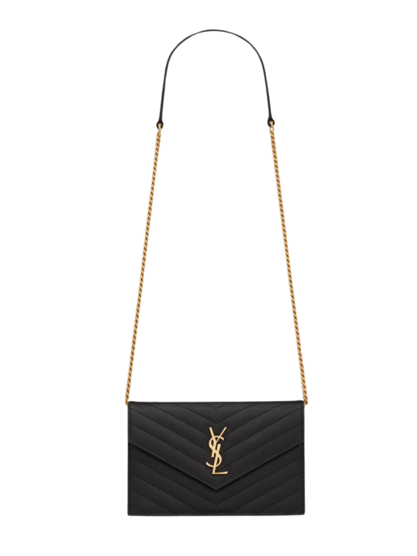 YSL CASSANDRE ENVELOPE CHAIN WALLET