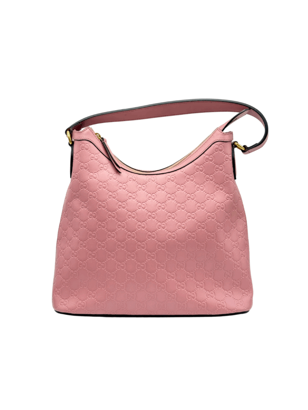 GUCCI GG SUPREME PINK TOTE