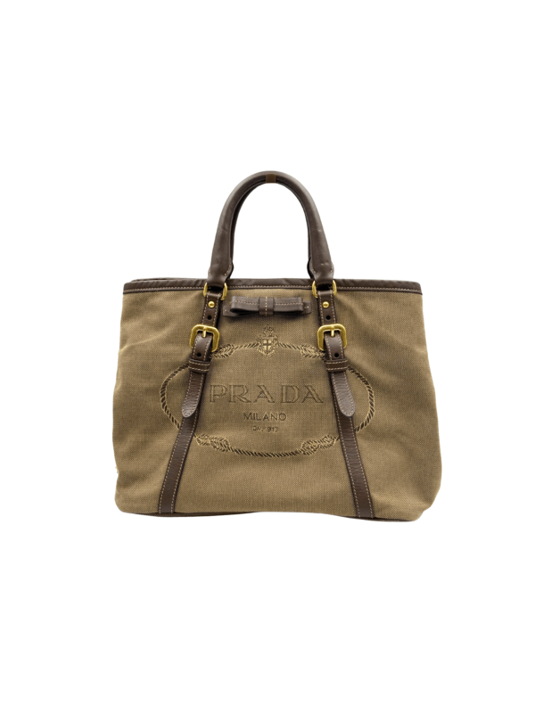PRADA CORDA X BRUCIA TESSUTO NYLON TOTE