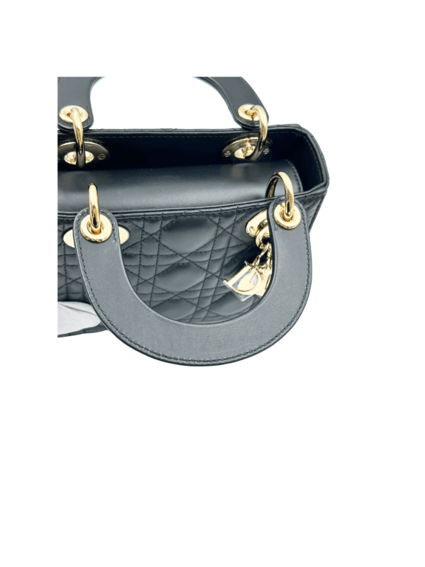 DIOR MINI LADY DIOR BAG BLACK GHW - Image 14