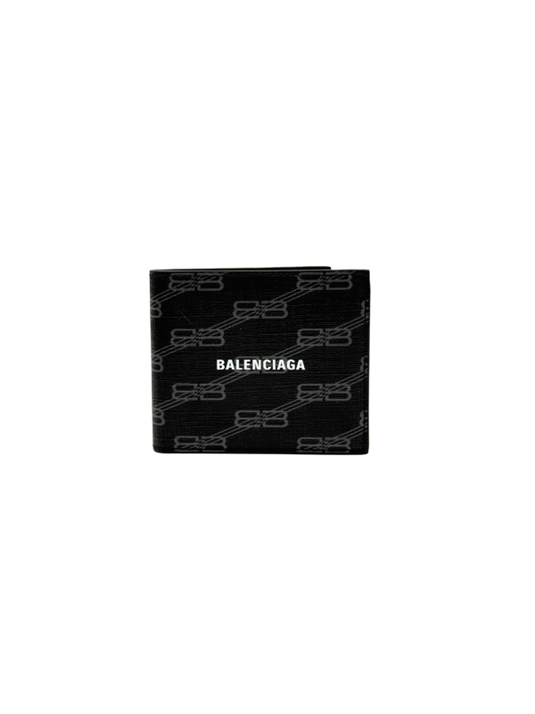 BALENCIAGA BB MONOGRAM BIFOLD WALLET