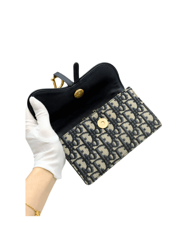 DIOR SADDLE BELT POUCH BLUE DIOR OBLIQUE JACQUARD - Image 18