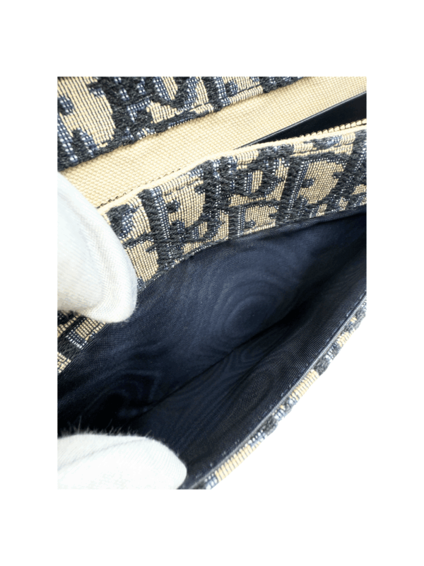 DIOR SADDLE POUCH BLUE DIOR OBLIQUE JACQUARD - Image 16