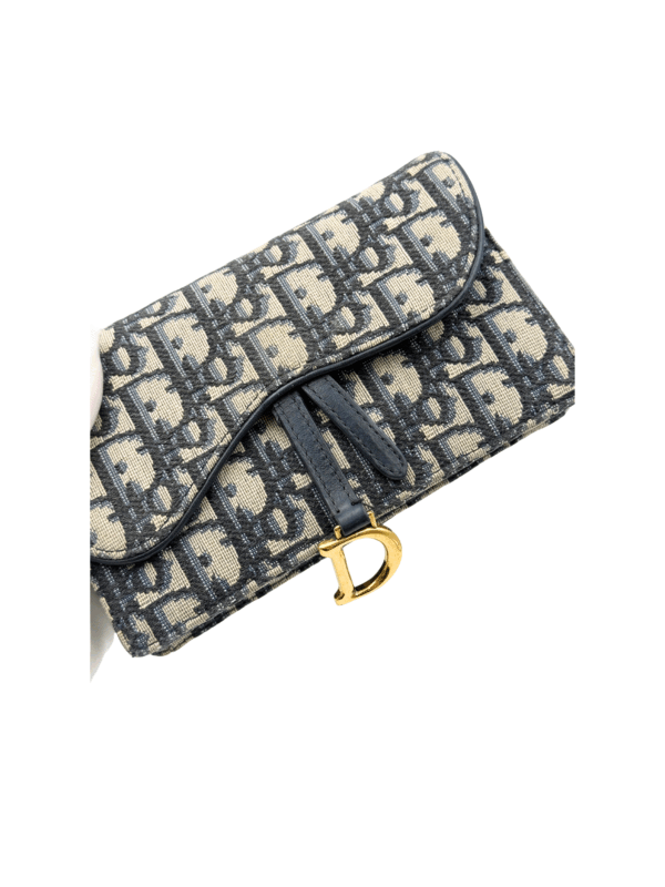 DIOR SADDLE BELT POUCH BLUE DIOR OBLIQUE JACQUARD - Image 15