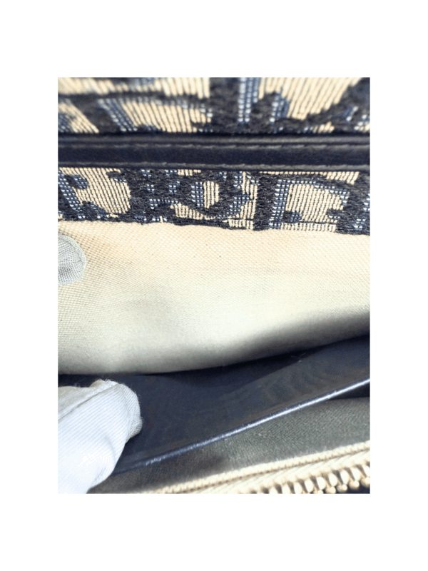 DIOR SADDLE POUCH BLUE DIOR OBLIQUE JACQUARD - Image 17