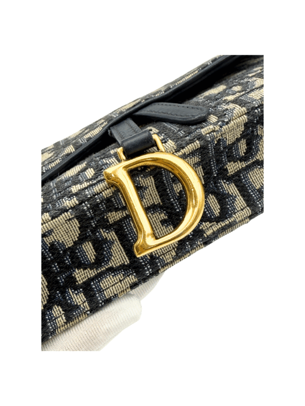 DIOR SADDLE BELT POUCH BLUE DIOR OBLIQUE JACQUARD - Image 17