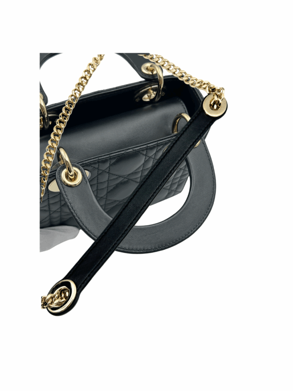 DIOR MINI LADY DIOR BAG BLACK GHW - Image 18