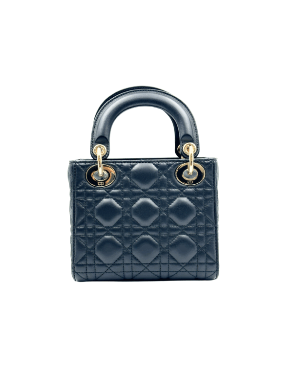 DIOR MINI LADY DIOR BAG BLACK GHW - Image 5