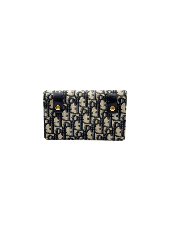 DIOR SADDLE BELT POUCH BLUE DIOR OBLIQUE JACQUARD - Image 4