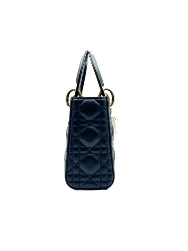 DIOR MINI LADY DIOR BAG BLACK GHW - Image 6
