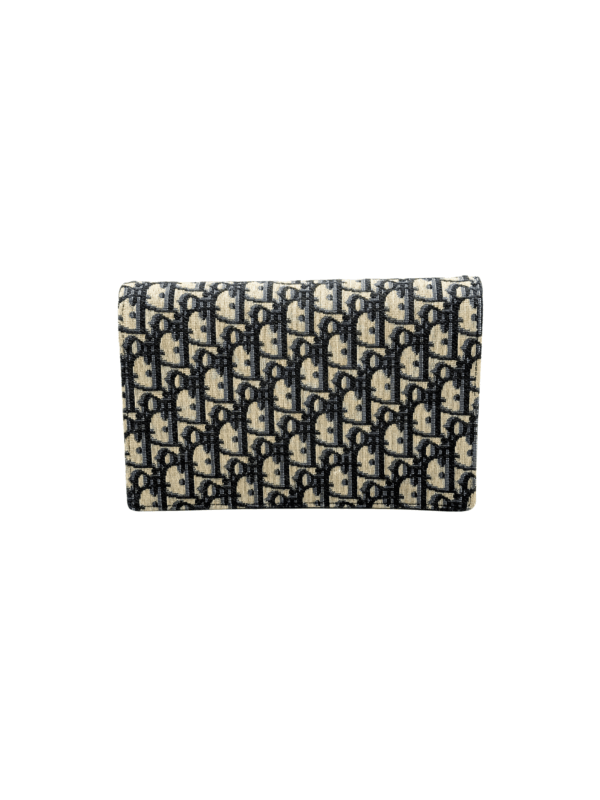 DIOR SADDLE POUCH BLUE DIOR OBLIQUE JACQUARD - Image 3