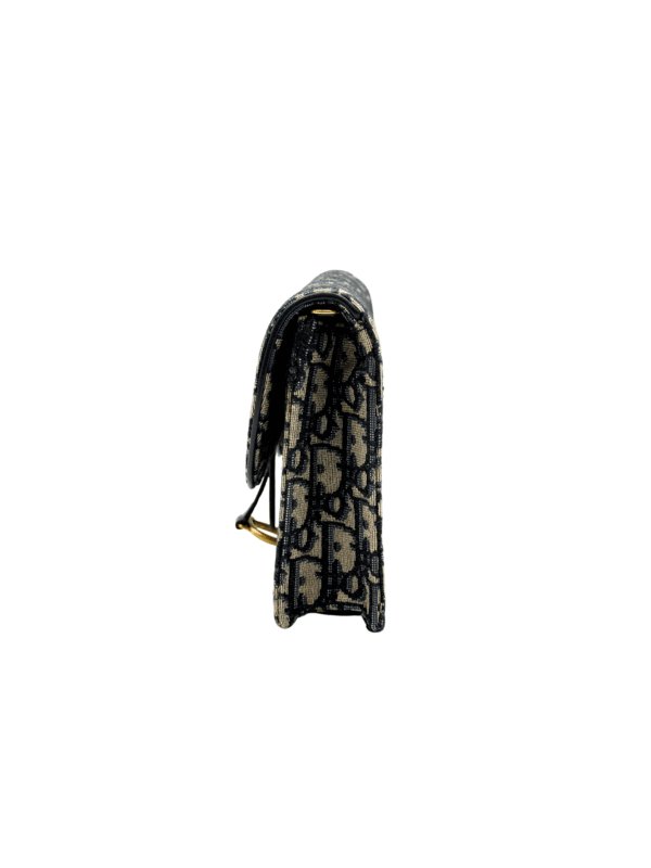 DIOR SADDLE POUCH BLUE DIOR OBLIQUE JACQUARD - Image 5