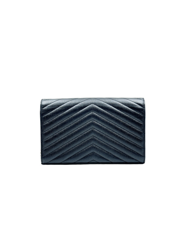 YSL CLASSIC CASSANDRE CHAIN WALLET IN GRAIN DE POUDRE - Image 5