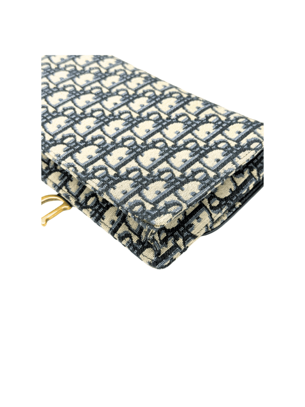 DIOR SADDLE POUCH BLUE DIOR OBLIQUE JACQUARD - Image 10