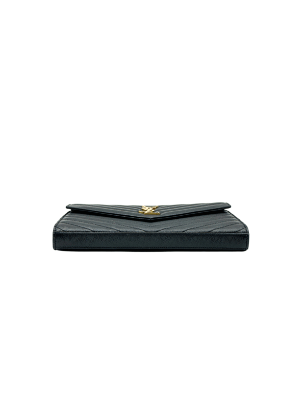 YSL CLASSIC CASSANDRE CHAIN WALLET IN GRAIN DE POUDRE - Image 7