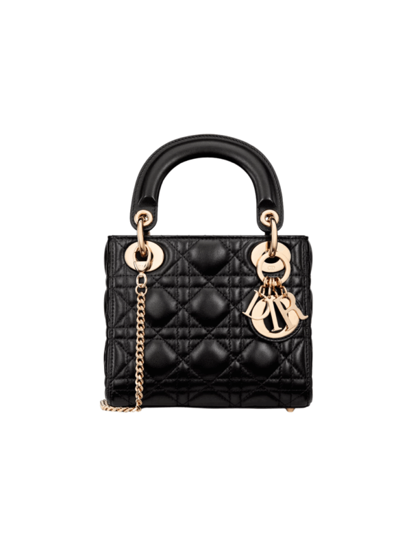 DIOR MINI LADY DIOR BAG BLACK GHW