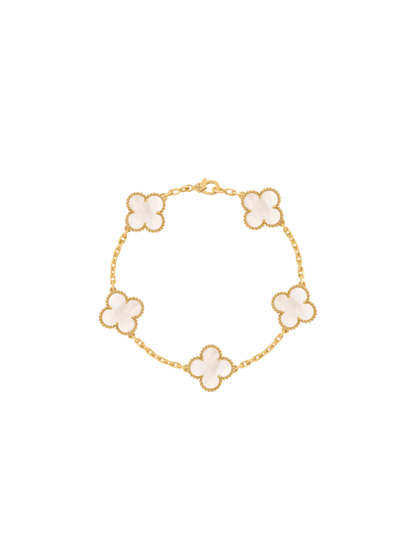 VCA VINTAGE ALHAMBRA BRACELET, 5 MOTIFS