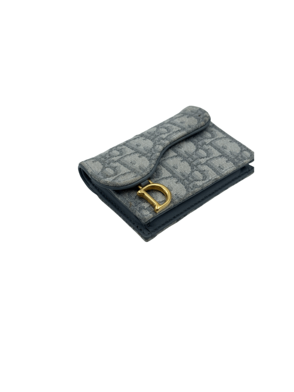 DIOR SADDLE BLOOM CARDHOLDER GRAY - Image 10