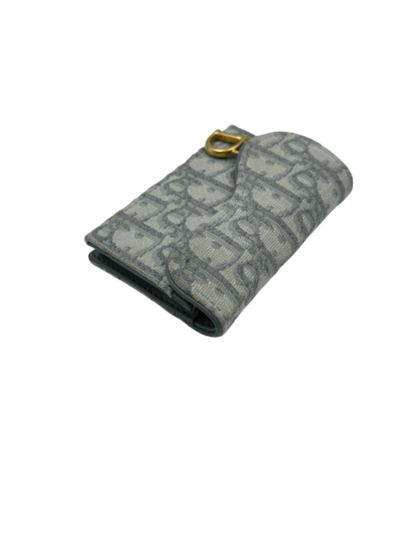DIOR SADDLE BLOOM CARDHOLDER GRAY - Image 11