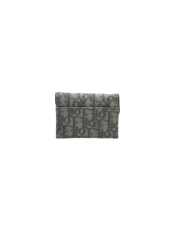 DIOR SADDLE BLOOM CARDHOLDER GRAY - Image 4
