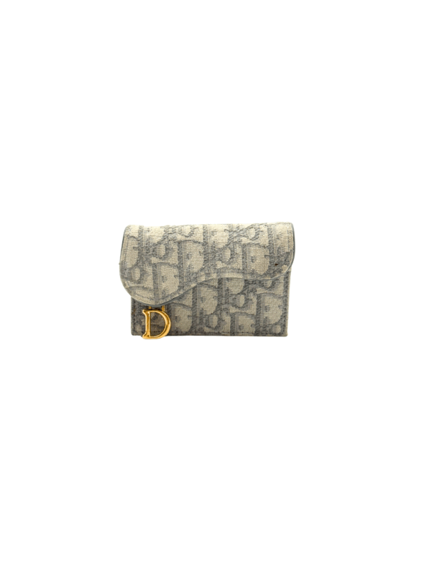 DIOR SADDLE BLOOM CARDHOLDER GRAY - Image 3