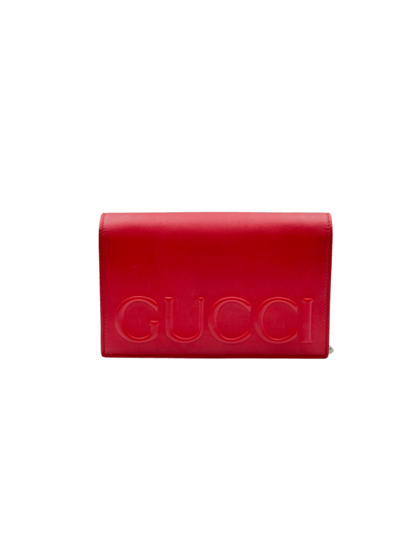 GUCCI XL LEATHER MINI WALLET ON CHAIN