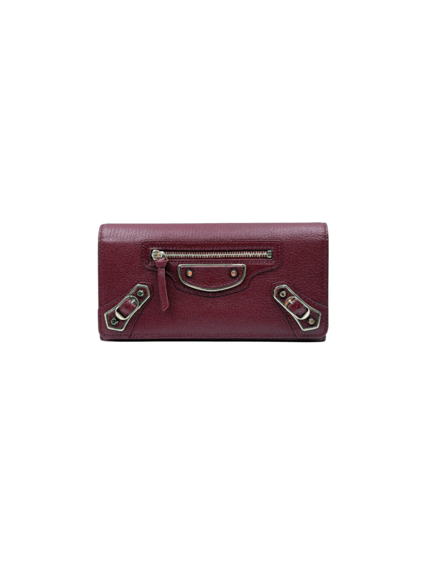 BALENCIAGA LE CITY MONEY LONG WALLET RED