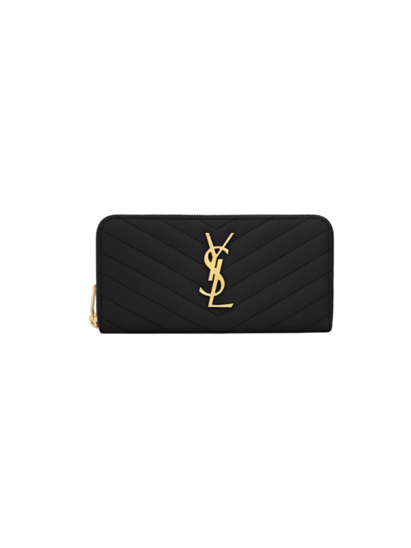 YSL CASSANDRE MATELASSÉ ZIP AROUND WALLET