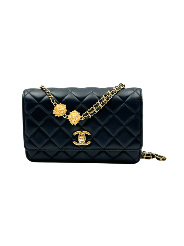 CHANEL 23A LION CHARM WALLET ON CHAIN