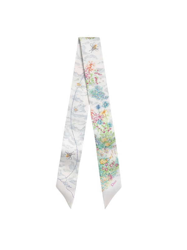DIOR CHARMING GARDEN MITZAH SCARF SILK TWILLY