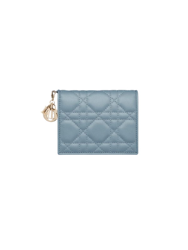 DIOR MINI LADY DIOR GARDENIA WALLET