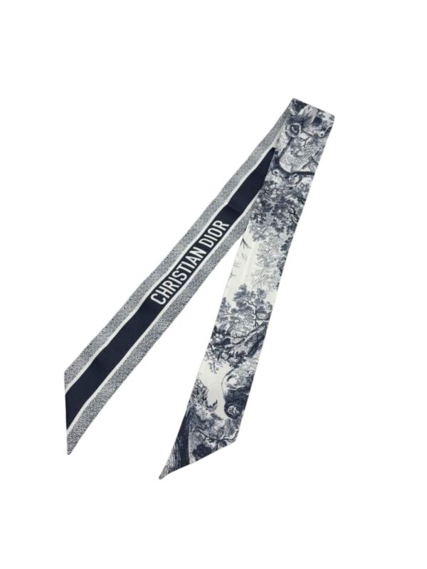 DIOR TOILE DE JOUY SAUVAGE MITZAH SCARF SILK TWILLY