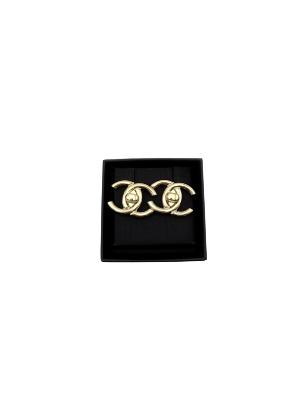 CHANEL CC TURNLOCK EARRINGS