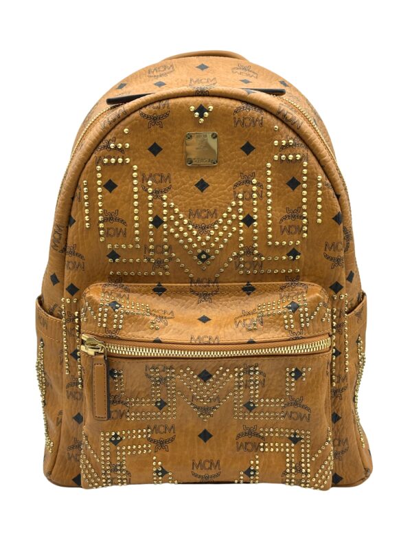 MCM STARK BACKPACK IN GUNTA M STUDS VISETOS