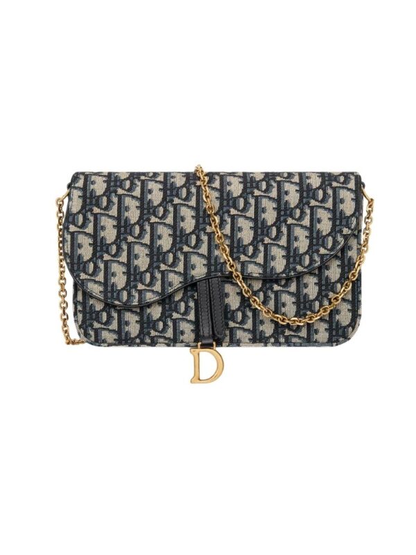 DIOR MEDIUM SADDLE POUCH WITH CHAIN