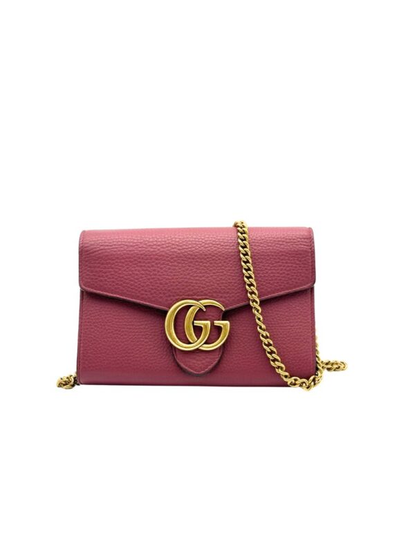 GUCCI GG MARMONT WALLET ON CHAIN