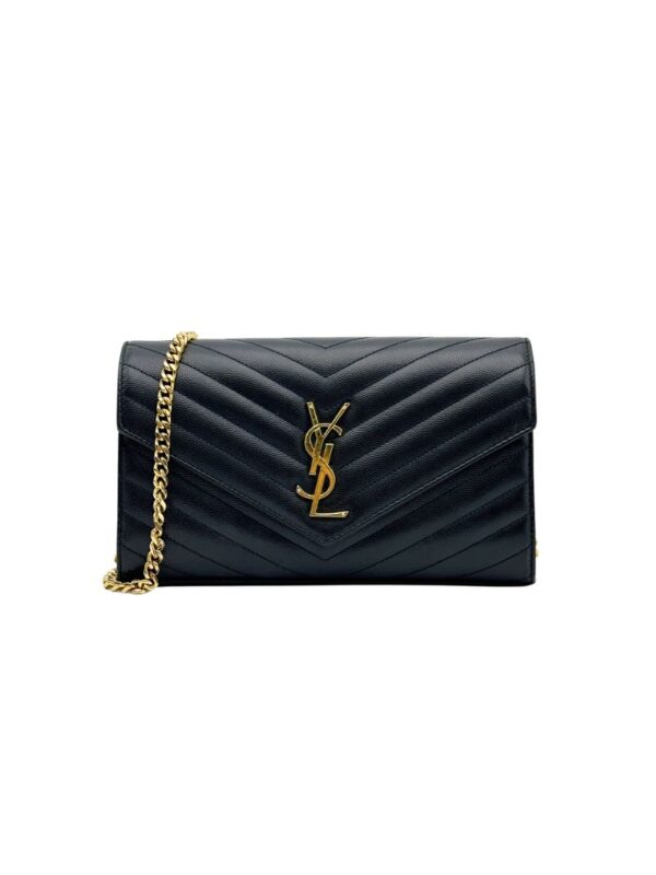 YSL CASSANDRA ENVELOPE CHAIN WALLET AVEC REMO