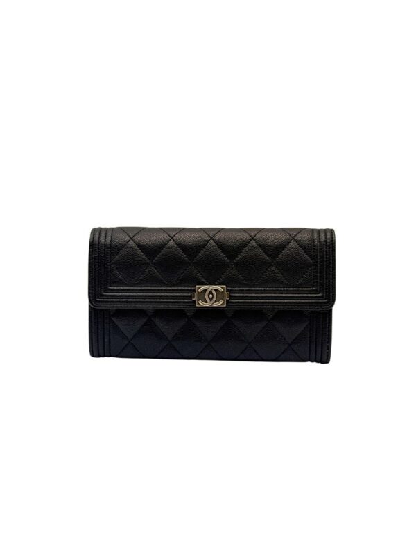 CHANEL BOY LONG FLAP WALLET
