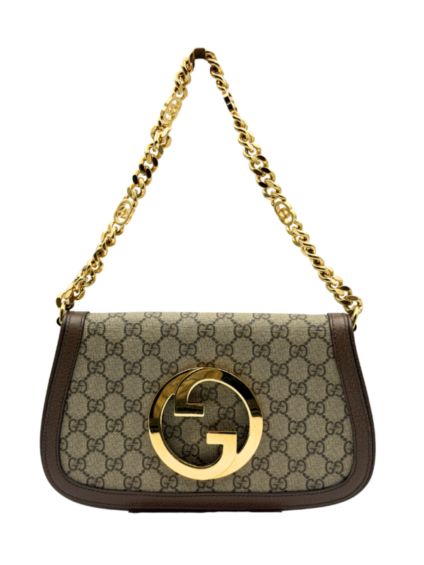 GUCCI BLONDIE GG SUPREME CHAIN SHOULDER BAG
