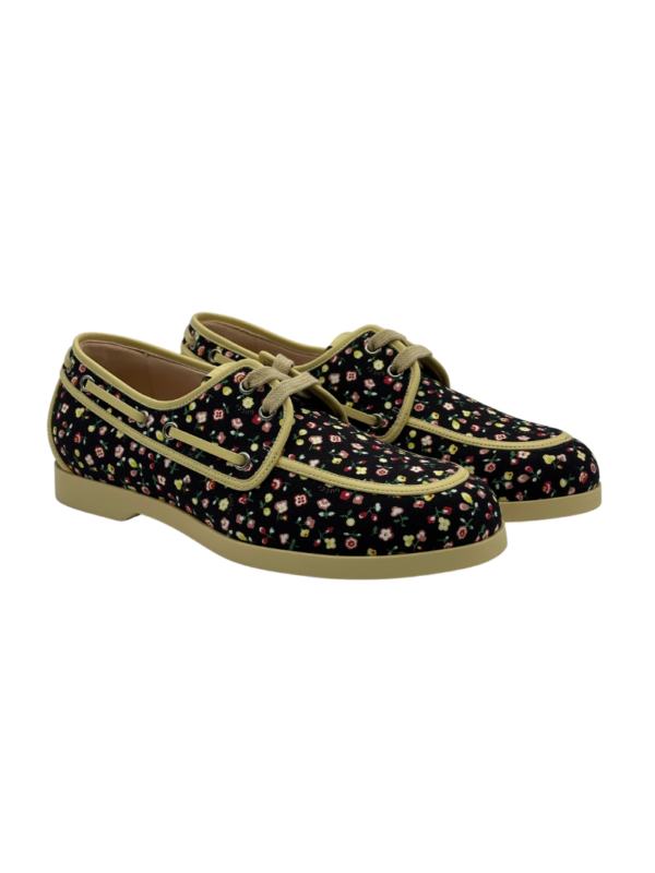 GUCCI LIBERTY FLORA BOAT SHOES