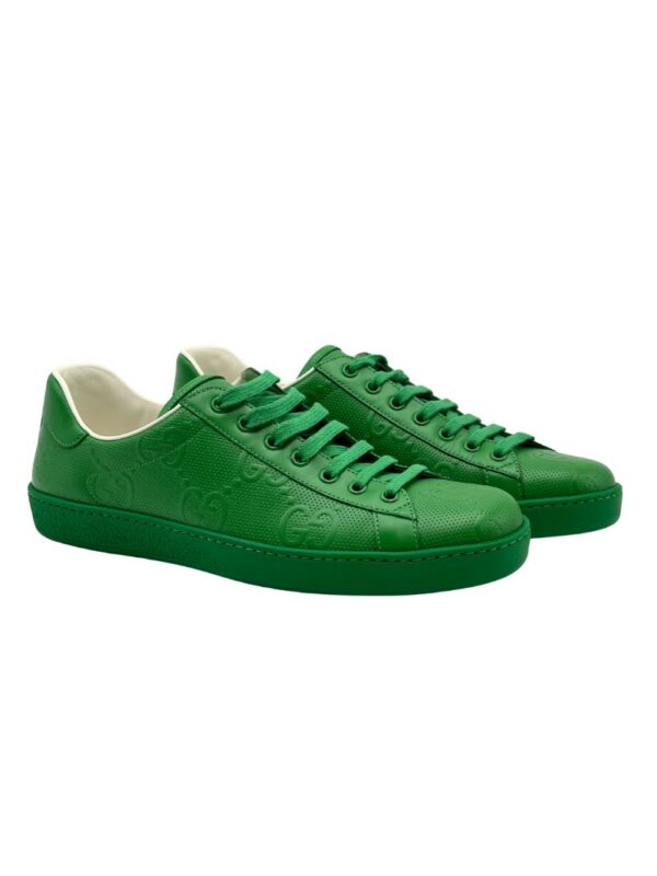 GUCCI ACE GG SNEAKERS GREEN