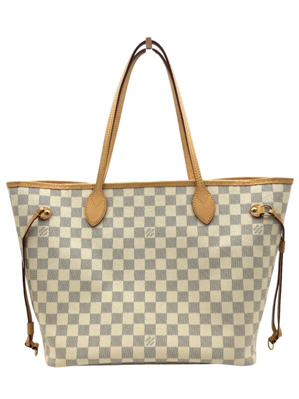 LV NEVERFULL MM DAMIER AZUR ROSE BALLERINE