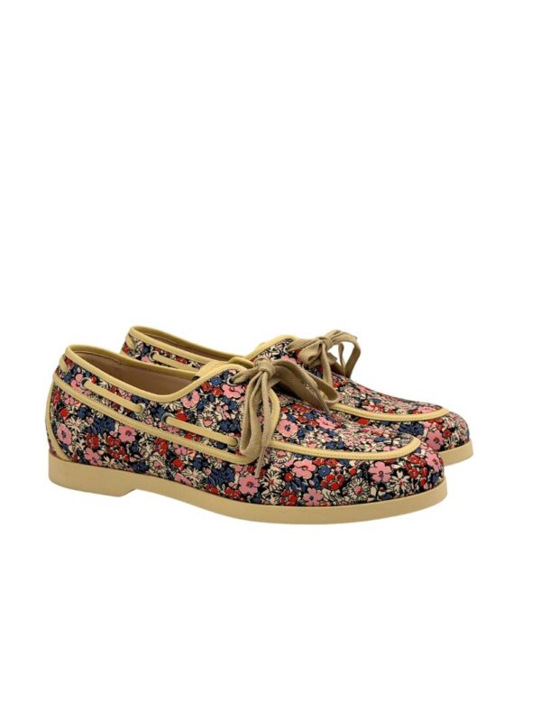 GUCCI LIBERTY FLORA BOAT SHOES