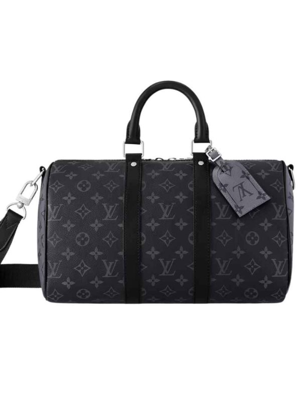 LV KEEPALL BANDOULIERE 35 MONOGRAM ECLIPSE