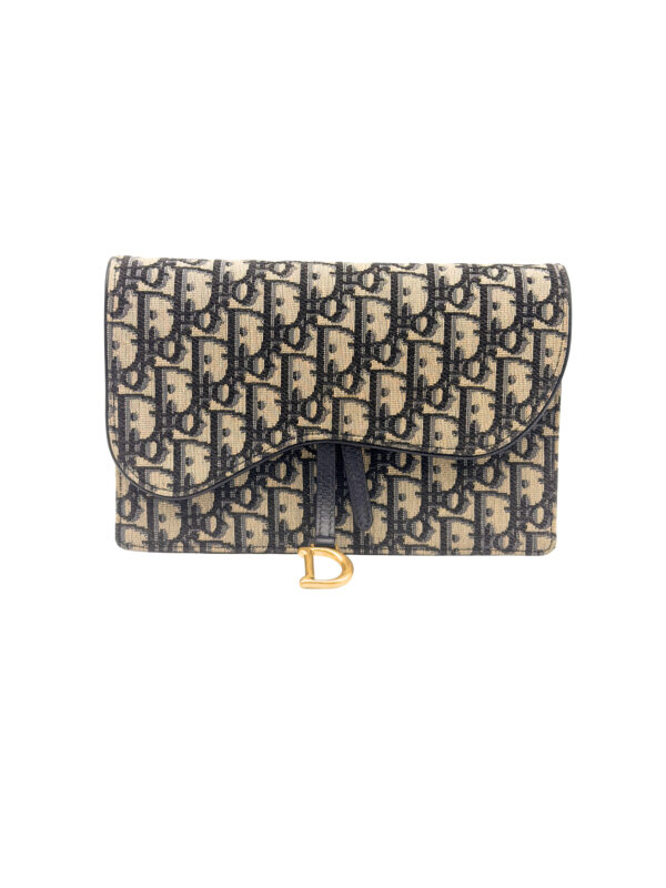 DIOR SADDLE MEDIUM POUCH WITH CHAIN
